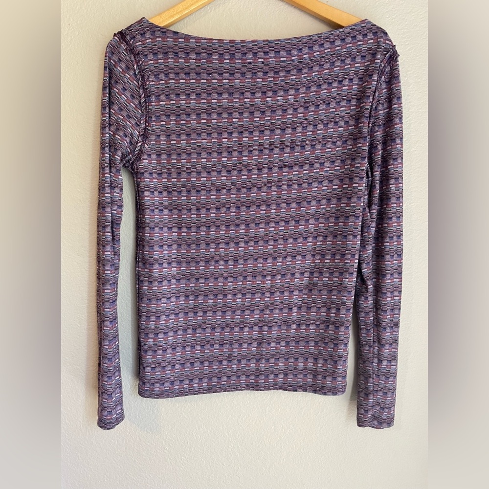 Free People Multicolor Long Sleeved Boatneck Top - Picture 4 of 4